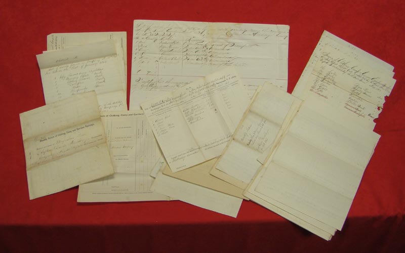 Dozens and Dozens of Reports and Receipts for Everything a Soldier Would Use