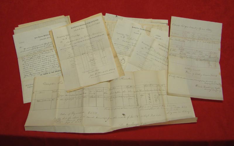 Dozens and Dozens of Reports and Receipts for Everything a Soldier Would Use