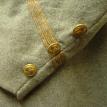 Gold Gilded Cuff Size Script "I" Buttons